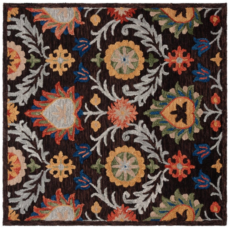 Safavieh Blossom Blm565T Brown/Orange Rug.