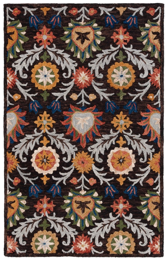 Safavieh Blossom Blm565T Brown/Orange Rug.