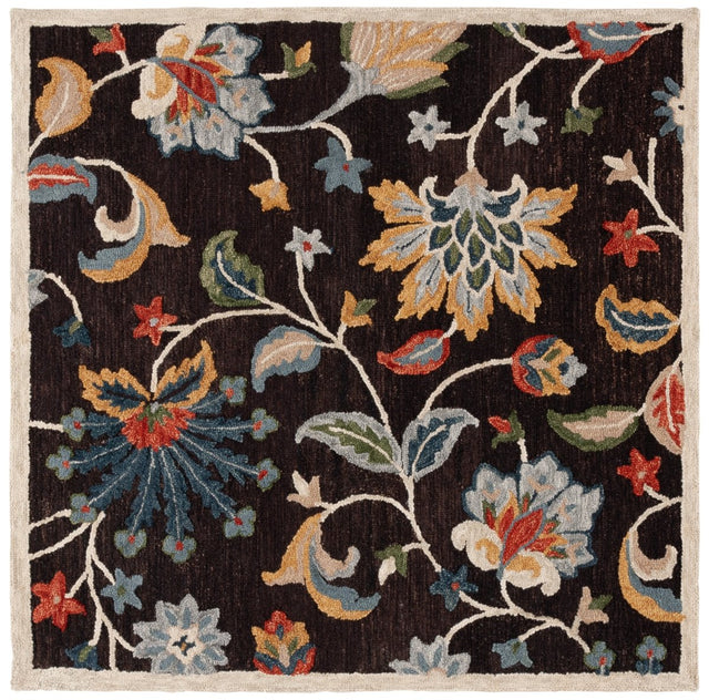 Safavieh Blossom Blm568T Brown/Yellow Rug.