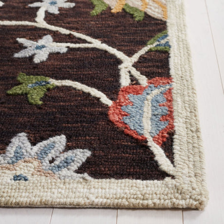 Safavieh Blossom Blm568T Brown/Yellow Rug.