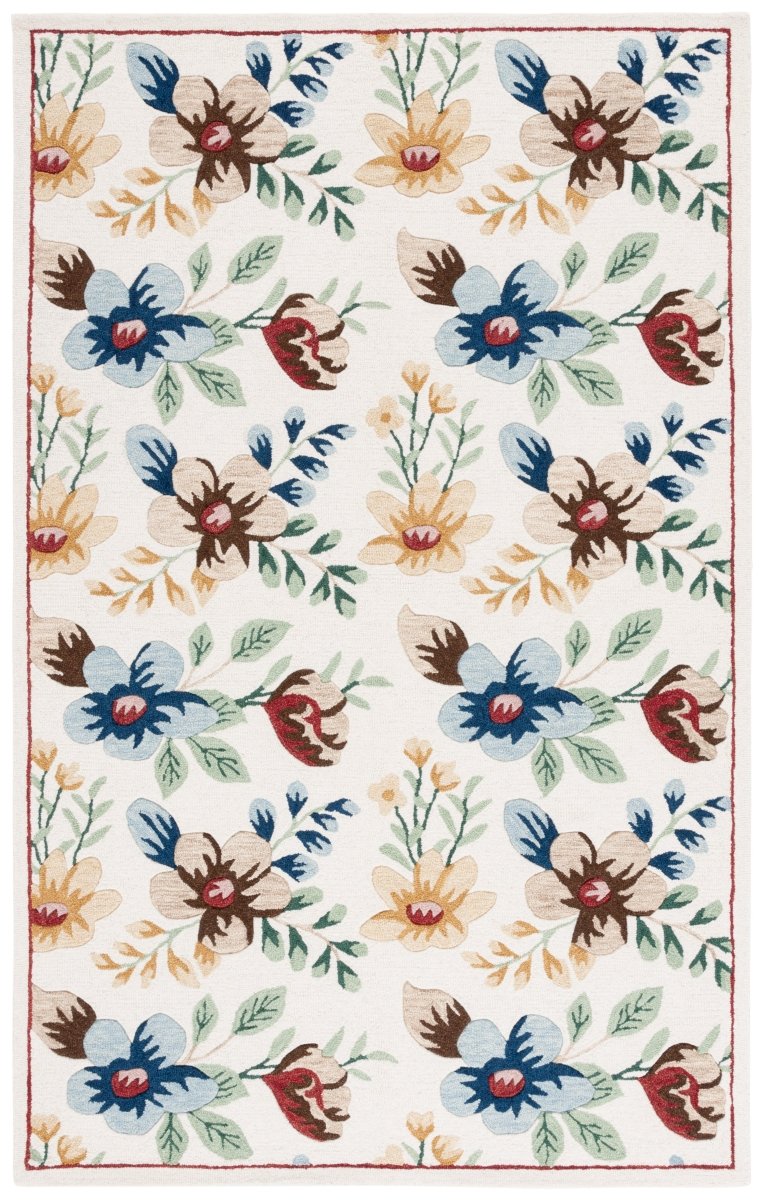 Safavieh Blossom Blm571A Ivory/Blue Rug.