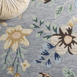 Safavieh Blossom Blm571F Grey/Blue Rug.