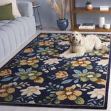 Safavieh Blossom Blm571N Navy/Green Rug.