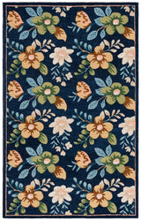 Safavieh Blossom Blm571N Navy/Green Rug.