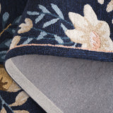 Safavieh Blossom Blm571N Navy/Green Rug.