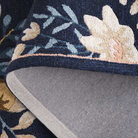Safavieh Blossom Blm571N Navy/Green Rug.