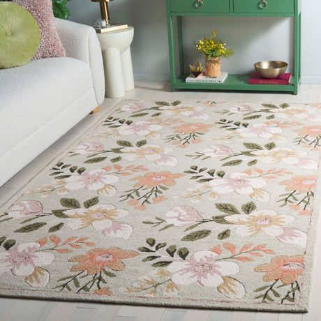 Safavieh Blossom Blm571W Sage/Ivory Rug.
