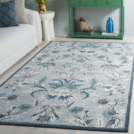 Safavieh Blossom Blm572F Grey/Ivory Rug.