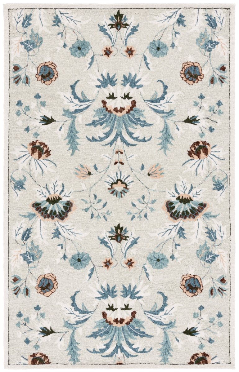 Safavieh Blossom Blm572W Sage/Blue Rug.
