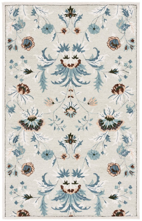 Safavieh Blossom Blm572W Sage/Blue Rug.