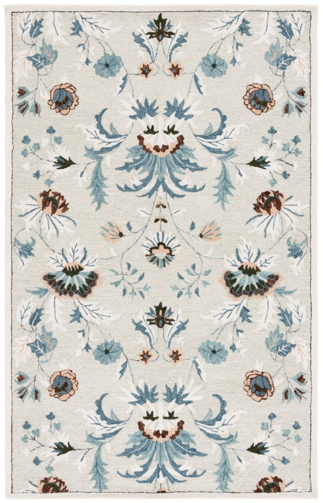 Safavieh Blossom Blm572W Sage/Blue Rug.