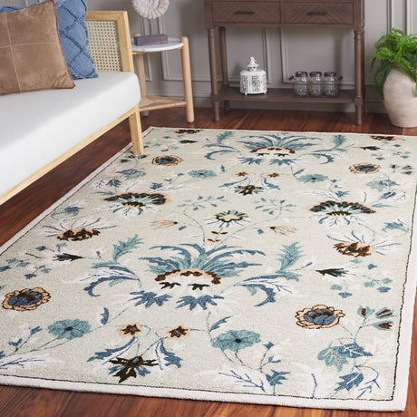 Safavieh Blossom Blm572W Sage/Blue Rug.
