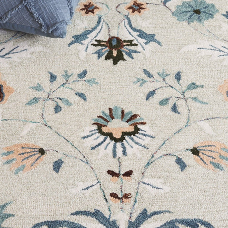 Safavieh Blossom Blm572W Sage/Blue Rug.