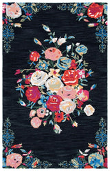 Safavieh Blossom Blm575Z Black/Pink Rugs.