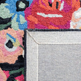 Safavieh Blossom Blm575Z Black/Pink Rugs.