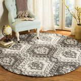 Safavieh Blossom Blm601H Charcoal / Ivory Rugs.