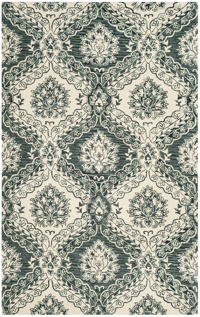 Safavieh Blossom Blm601M Blue / Ivory Rugs.