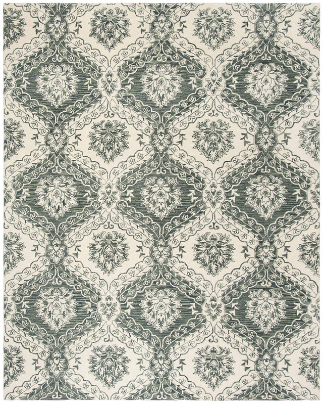 Safavieh Blossom Blm601M Blue / Ivory Rugs.