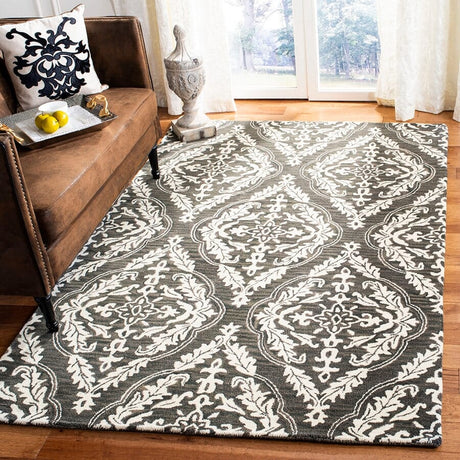 Safavieh Blossom Blm602H Charcoal / Ivory Rugs - Safavieh - blm602h - 4