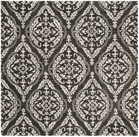 Safavieh Blossom Blm602H Charcoal / Ivory Rugs - Safavieh - blm602h - 6sq