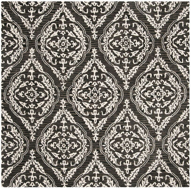 Safavieh Blossom Blm602H Charcoal / Ivory Rugs.