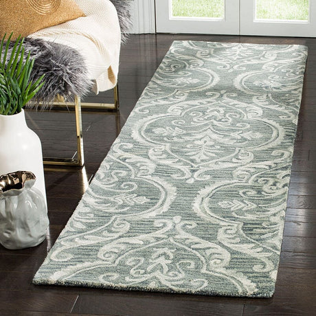 Safavieh Blossom Blm603M Blue / Sage Rugs - Safavieh - blm603m - 6sq