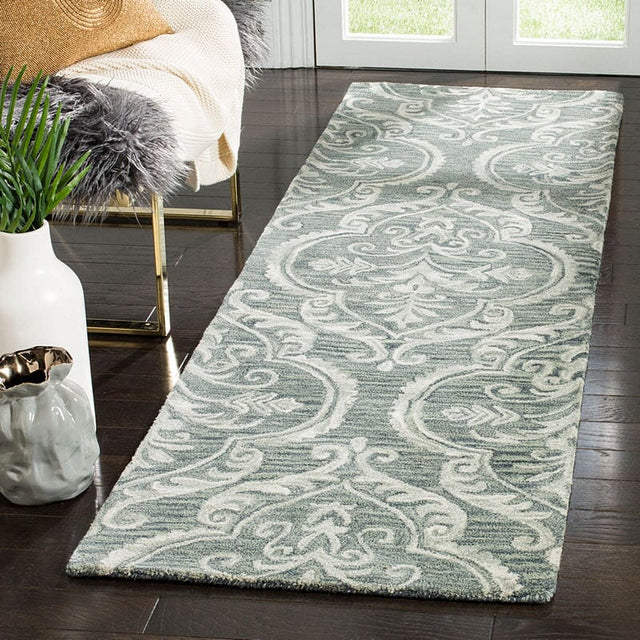 Safavieh Blossom Blm603M Blue / Sage Rugs.