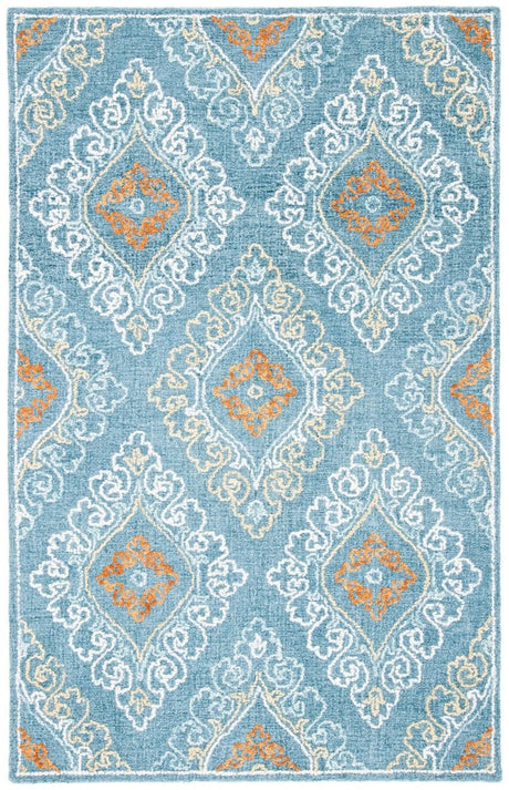 Safavieh Blossom Blm606M Blue/Yellow Rugs.
