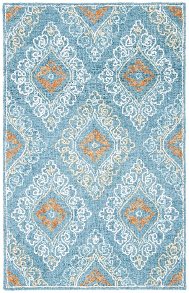 Safavieh Blossom Blm606M Blue/Yellow Rugs.
