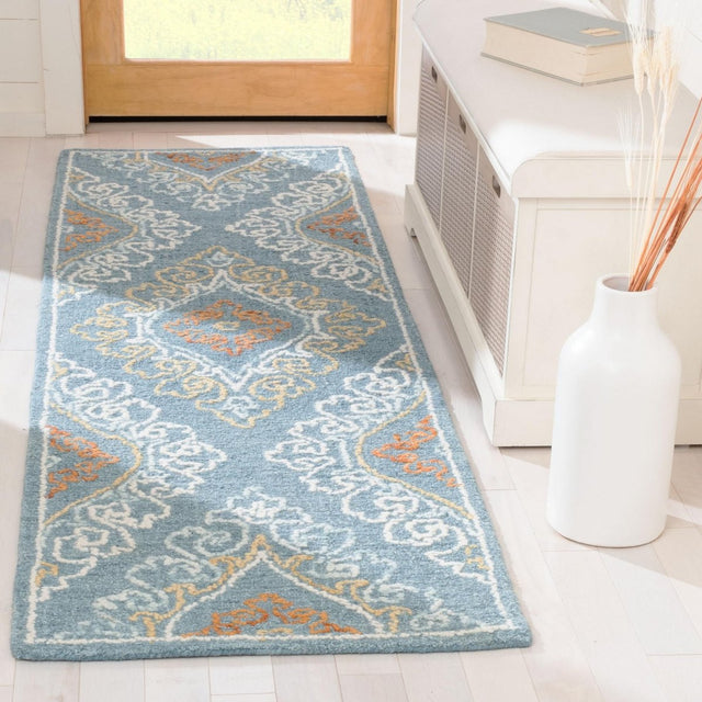 Safavieh Blossom Blm606M Blue/Yellow Rugs.
