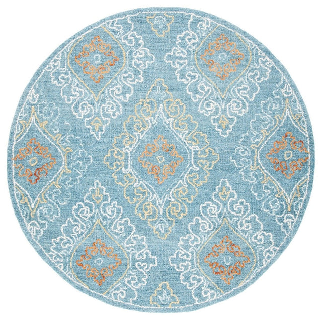 Safavieh Blossom Blm606M Blue/Yellow Rugs.
