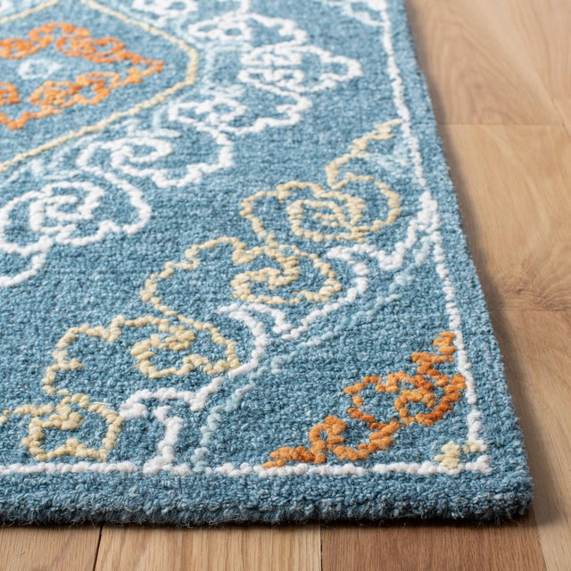 Safavieh Blossom Blm606M Blue/Yellow Rugs.