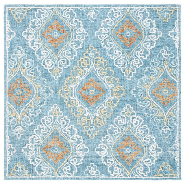 Safavieh Blossom Blm606M Blue/Yellow Rugs.