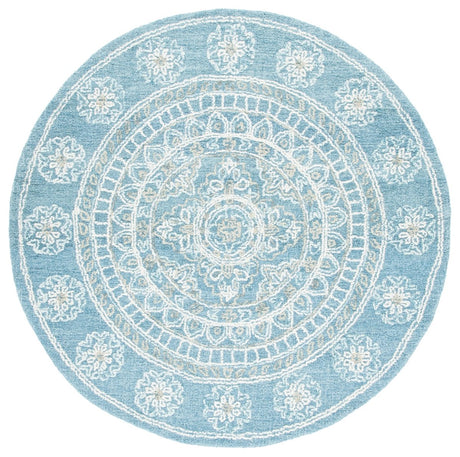 Safavieh Blossom Blm607M Blue/Ivory Rugs.