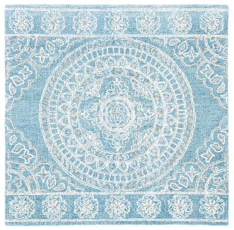 Safavieh Blossom Blm607M Blue/Ivory Rugs.