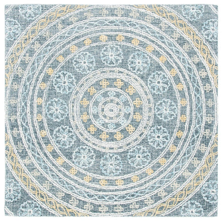 Safavieh Blossom Blm608H Charcoal/Yellow Rugs.