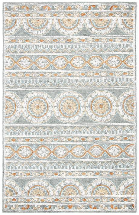 Safavieh Blossom Blm609F Grey/Ivory Rugs.