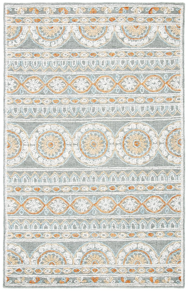 Safavieh Blossom Blm609F Grey/Ivory Rugs.