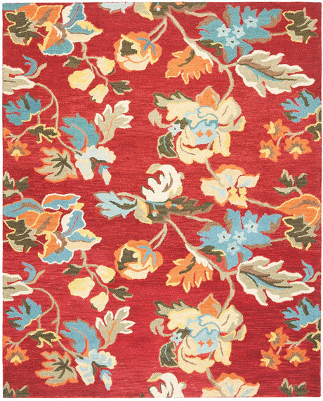 Safavieh Blossom Blm672A Red / Multi Rugs.