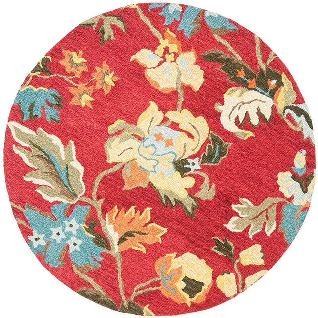 Safavieh Blossom Blm672A Red / Multi Rugs.