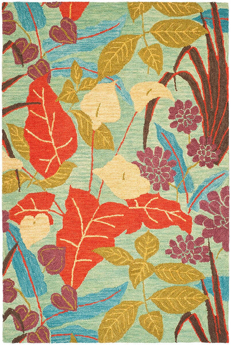 Safavieh Blossom Blm674A Blue / Multi Rugs.