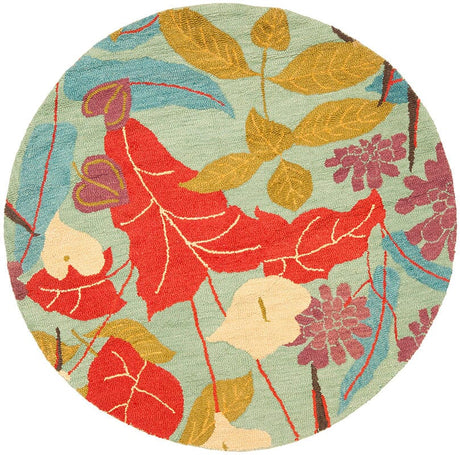 Safavieh Blossom Blm674A Blue / Multi Rugs.