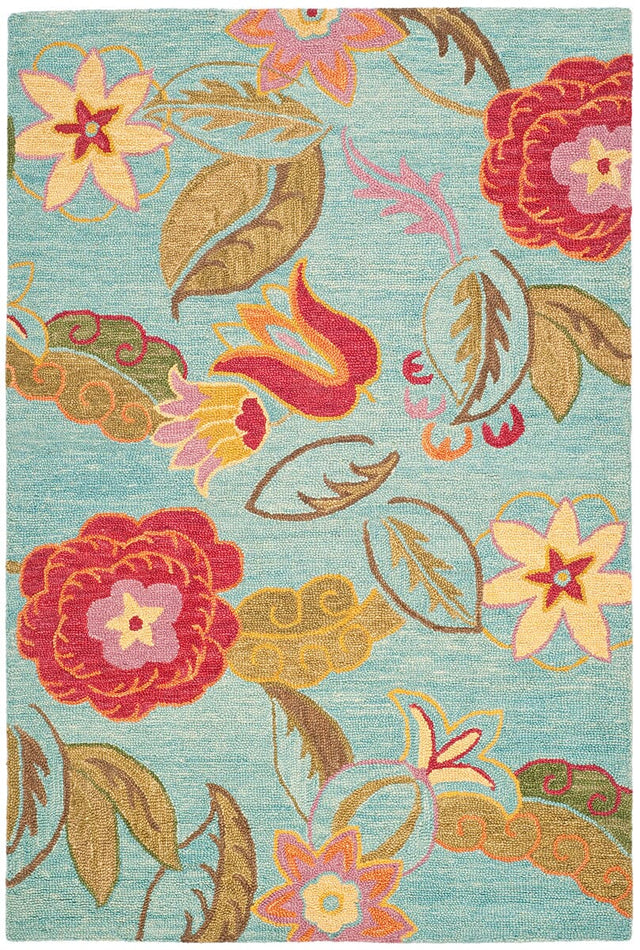 Safavieh Blossom Blm675A Blue / Multi Rugs.