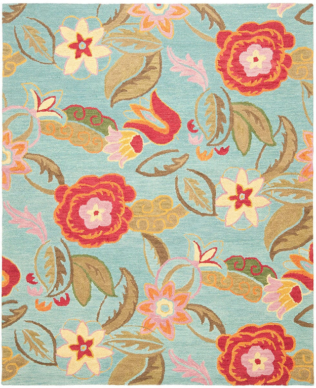 Safavieh Blossom Blm675A Blue / Multi Rugs.