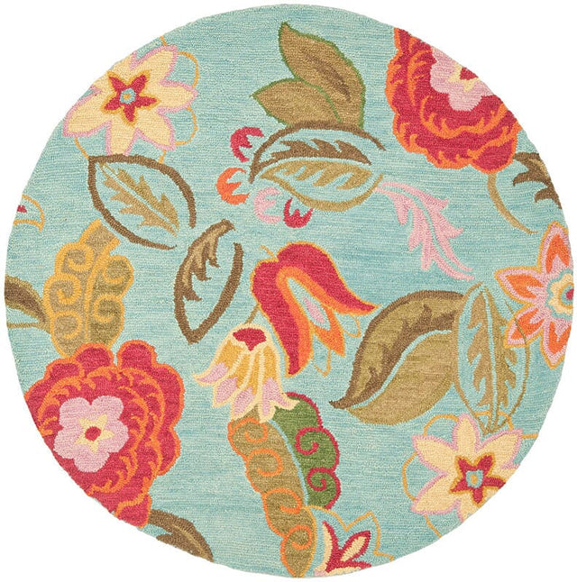 Safavieh Blossom Blm675A Blue / Multi Rugs.