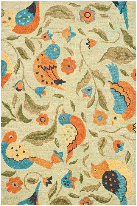 Safavieh Blossom Blm676A Sage / Multi Rugs.