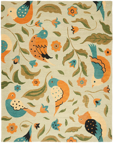 Safavieh Blossom Blm676A Sage / Multi Rugs.