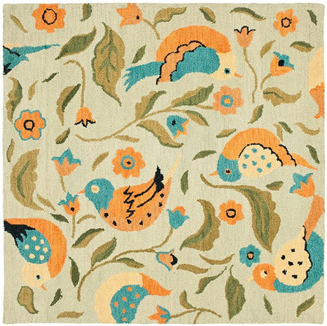 Safavieh Blossom Blm676A Sage / Multi Rugs.