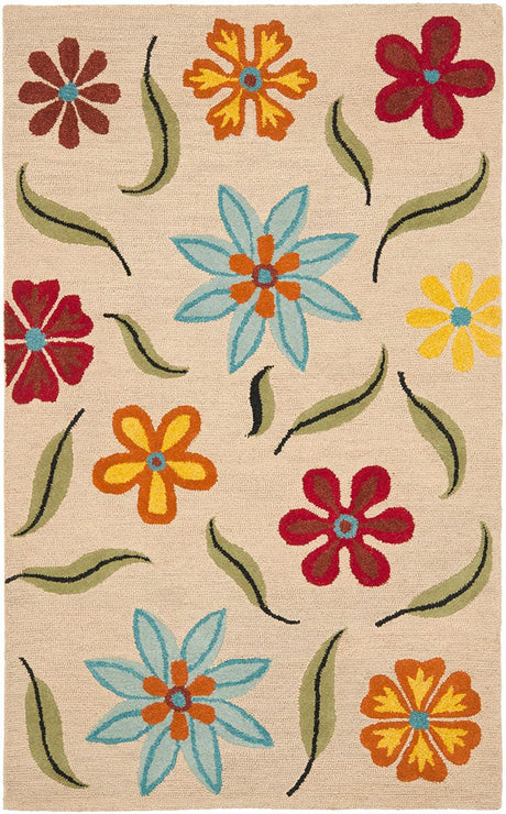 Safavieh Blossom Blm678A Beige / Multi Rugs.