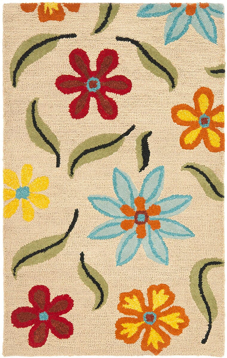 Safavieh Blossom Blm678A Beige / Multi Rugs.